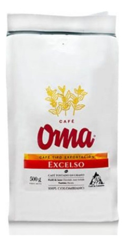 Cafe Exportación Colombiano Excelso Oma 500 Gramos