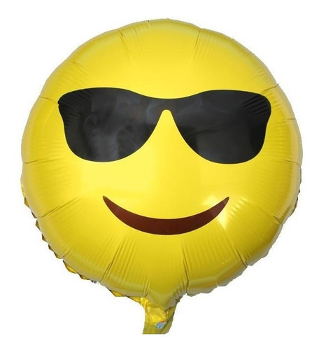 Globos Metalizados Emoticon Emoji 45cm