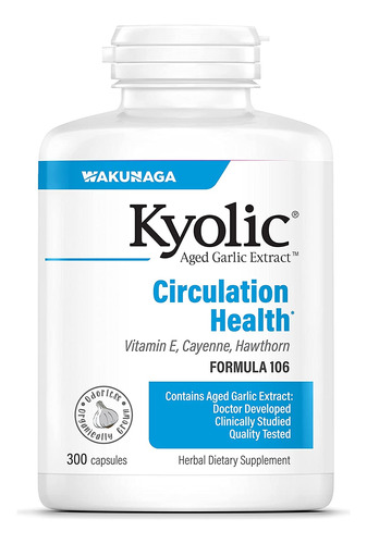 Suplementos Kyolic Extracto De Ajo  Circulation Health 300un