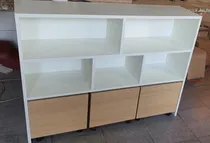 Comprar Juguetero Organizador Cubos Baúl  Ruedas Roble Americano 