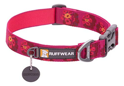 Ruffwear, Cuello Perro Flat Out, Alpenglow Burst, 14puLG-20