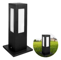Comprar Farola Garden Cuadrada 20cm E27 Lampara Para Jardin Exterior Negro