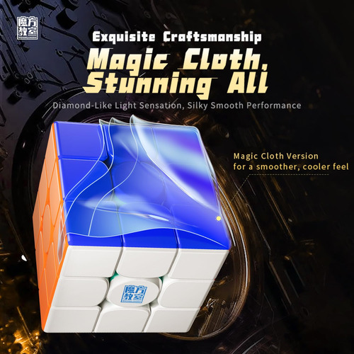 Cubo 3x3 Moyu Rs3m V5 2023 Con Soporte De Exhibición Color De La Estructura