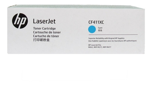 Tóner Hp Laserjet Cf411xc (410x) Caja Blanca