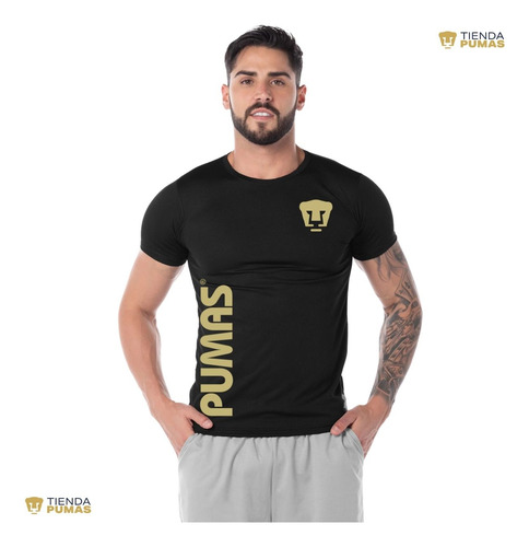 Playera Deportiva Hombre Dryfit Pumas Unam Retro Dorado Vini