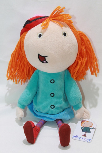 Peg + Cat Peluche Original Mide 30 Cms. Importado