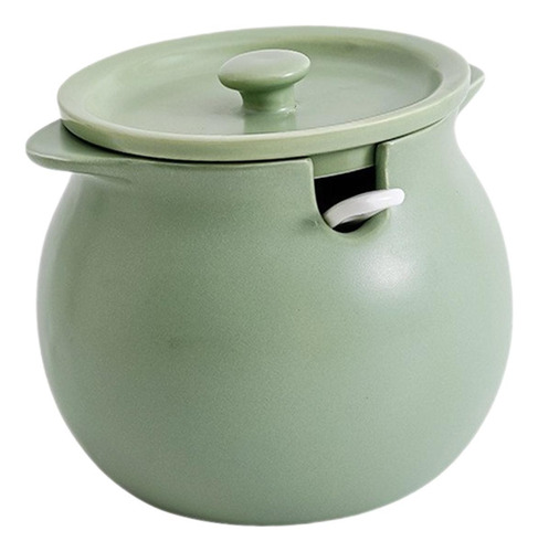 Contenedor De Cocina, Tarro De Especias, Tanque, L Verde