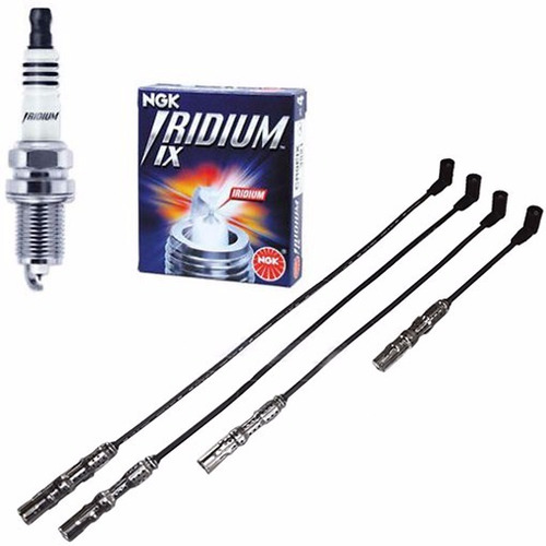 Kit 4 Bujias Ngk Iridium + Cables Vw Bora 2.0