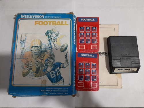 Videojuego Football En Caja Para Intellivision, Funcionando