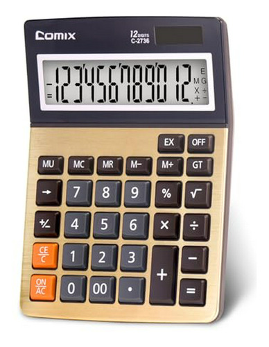 Calculadora De Escritorio , Pantalla Lcd Grande De 12 Dígito