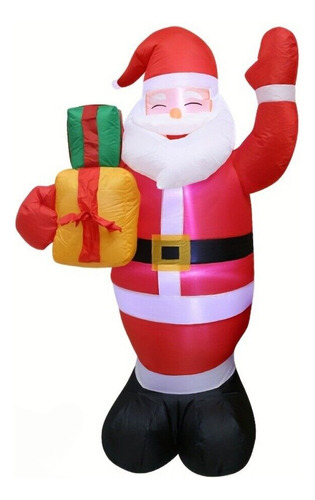 Papai Noel Inflável De 5 Pés Para Decoração De Natal