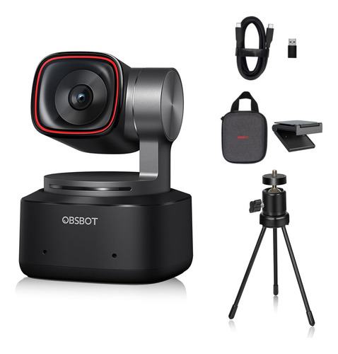 Obsbot Tiny 2 Cámara Web Ptz 4k Alimentada Por Ia 1/1.5 Cm. Color Verde Oscuro