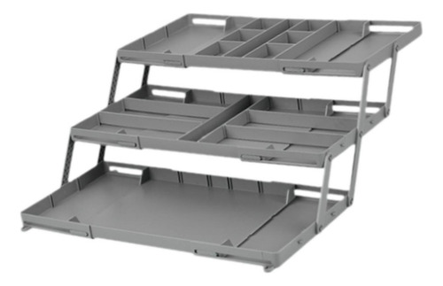 Organizador De Cajones Expandible, Soporte De 3 Niveles