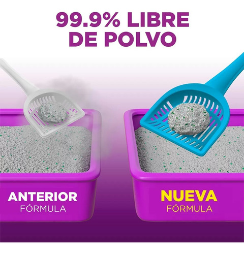 Imagen 3 de 5 de Arena Para Gato 19kg Quita Olores Scoop Away Nueva Formula