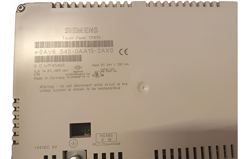 6av6 545 0aa15 2ax0 Touch Panel Tp070, Input Dc24v/200ma
