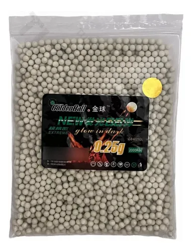 Munición Balines Luminosos Para Paintball Airsoft 0.25g