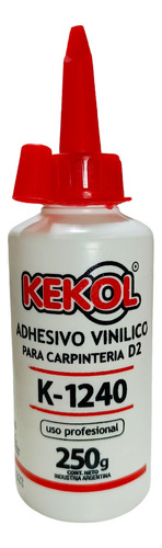 Adhesivo Vinilico Para Madera Cola Carpintero Kekol K-1240 Envase de 250 gramos No toxico