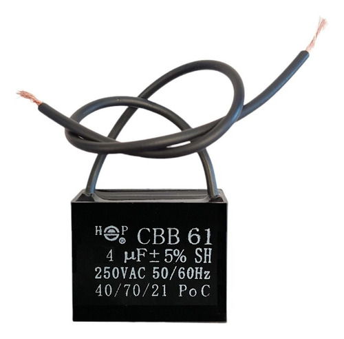 Capacitor Para Ventilador 4uf 250v 4mfd Microfaradios Techo