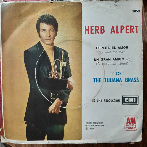 Simple Sobre Herb Alpert The Tijuana Brass Am Records C25