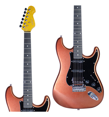 Guitarra Phx Strato Power Sunset Hss Sth Cor Vermelho