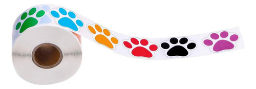 500 Piezas Multicolor Perro Pata Calcomanías Para Niños