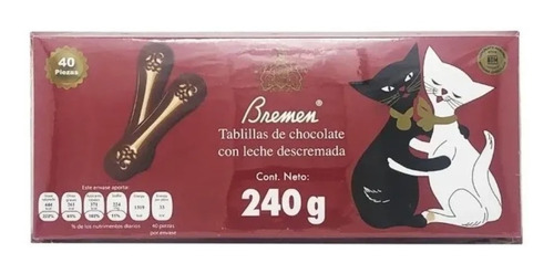 Caja Chocolate Bremen Lengua De Gato 30d/240g