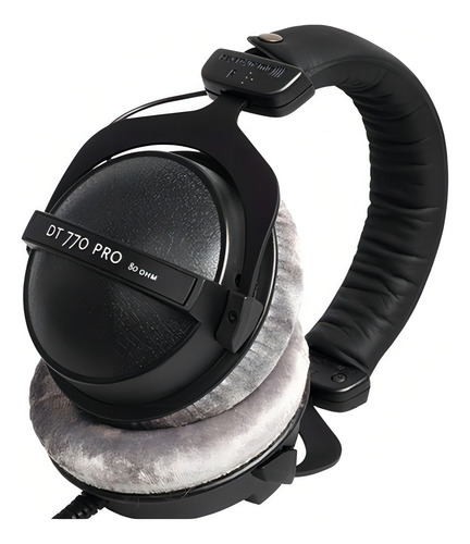 Fone Beyerdynamic Dt 770 Pro 80 Ohm Studio Garantia-promoção Cor Preto