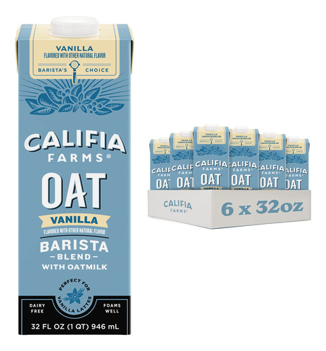 Califia Farms Leche De Avena Con Mezcla De Vainilla Y Avena,