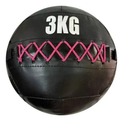 Pelota Medicine Ball Con Peso 3 Kg Cuero Crossfit Sin Pique