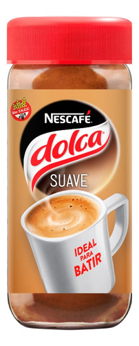 Café instantáneo suave Nescafé Dolca sin tacc frasco 170g