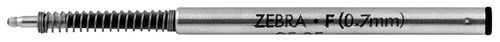 Cebra De La Serie F Bolígrafo De Acero Inoxidable Pen Refill
