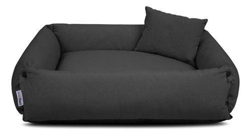 Caminha Pet 100% Sustentável Caminha Para Cachorro 65x50 Cor Cinza-escuro Desenho Liso