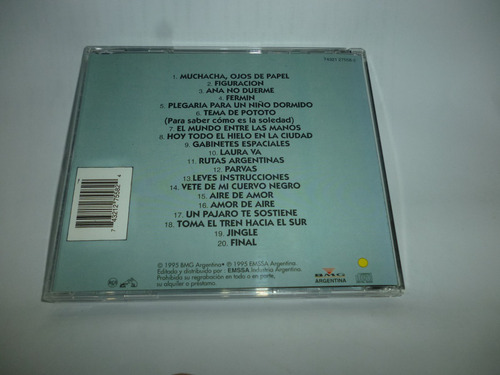 Cd Almendra Serie 20 Exitos 1995 Importado Argentina