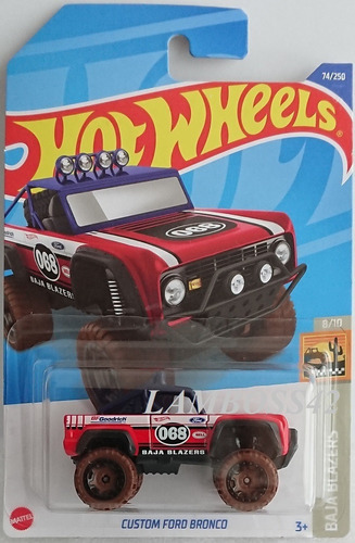 Hot Wheels - 8/10 - Custom Ford Bronco - 1/64 - Hcv15