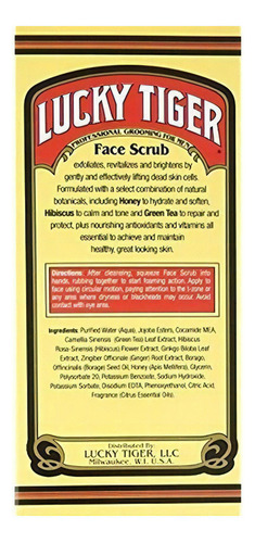 Esfoliante facial Lucky Tiger de 5 onças