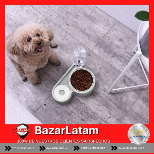 Imagen 5 de 7 de Comedero Bebedero Automatico Dispenser Mascotas Perro Gato