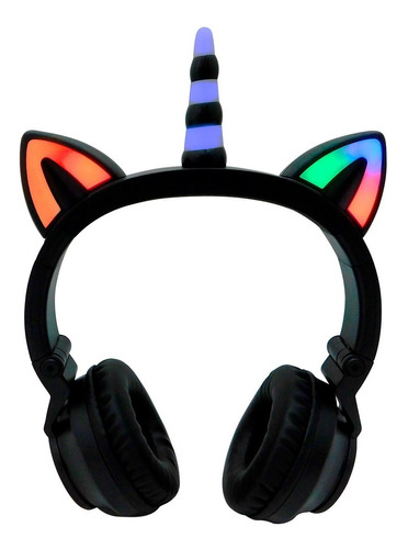 Auriculares Bluetooth Orejitas Unicornio Luces Multicolores