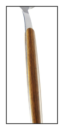 Set De Cubiertos 16 Pcs Acero Inoxidable Madera
