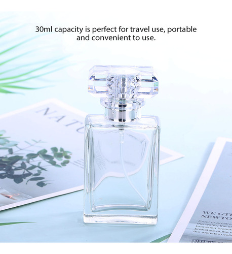 Botella De Perfume Reutilizable De 30 Ml, Aerosol De Vidrio