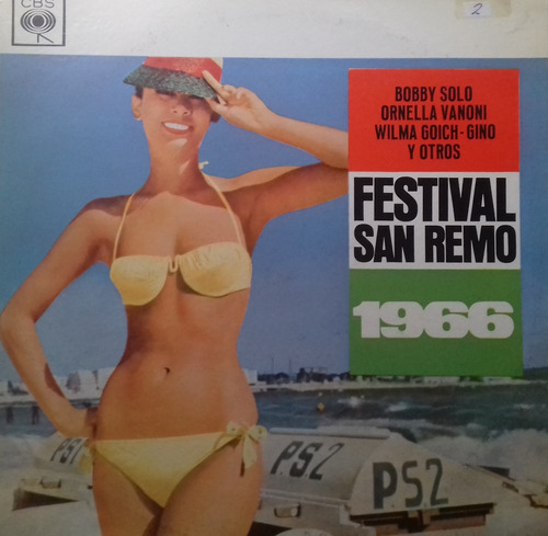 Festival De San Remo 1966 Italia Vinilo Argentino Lp Pvl