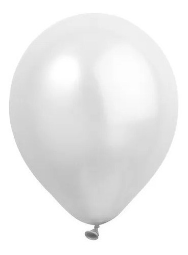 Kit 100 Balão Bexiga N° 9  Liso Branco  Látex