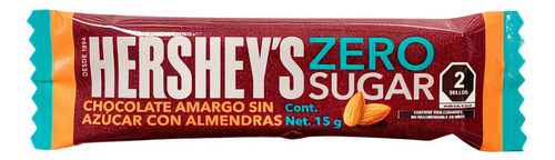 Chocolate Hersheys Zero Sugar Almend 15g