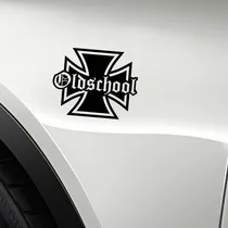 Comprar Calco Ploteo Old School Cruz Malta Tatoo Tuning 2x1