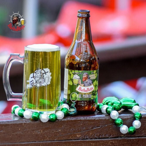 Imagen 3 de 10 de Cerveza Barba Roja Verde San Patricio Pack X 12 X 500ml.