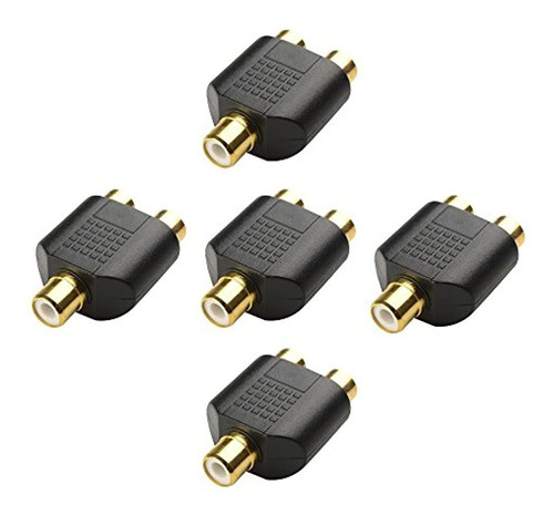 Cable Matters - Juego De 5 Adaptadores Rca Chapados En Oro