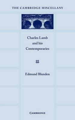 Libro Charles Lamb And His Contemporaries - Edmund Blunden