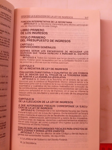 Codigo Fiscal Del Distrito Federal 2016 (Usado)