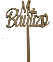 Comprar 12 Cake Toppers Para Pastel Recuerdos Fiesta Bautizo 