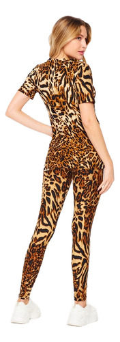 Pack De Camiseta Y Leggings Animal Print Coordinado Mujer