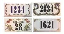 Comprar Números De Casa\u002Fcalle De Chapas Hierro Enlozadas 10x20 Cm.